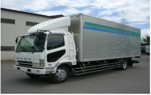 バン形状の10トントラック